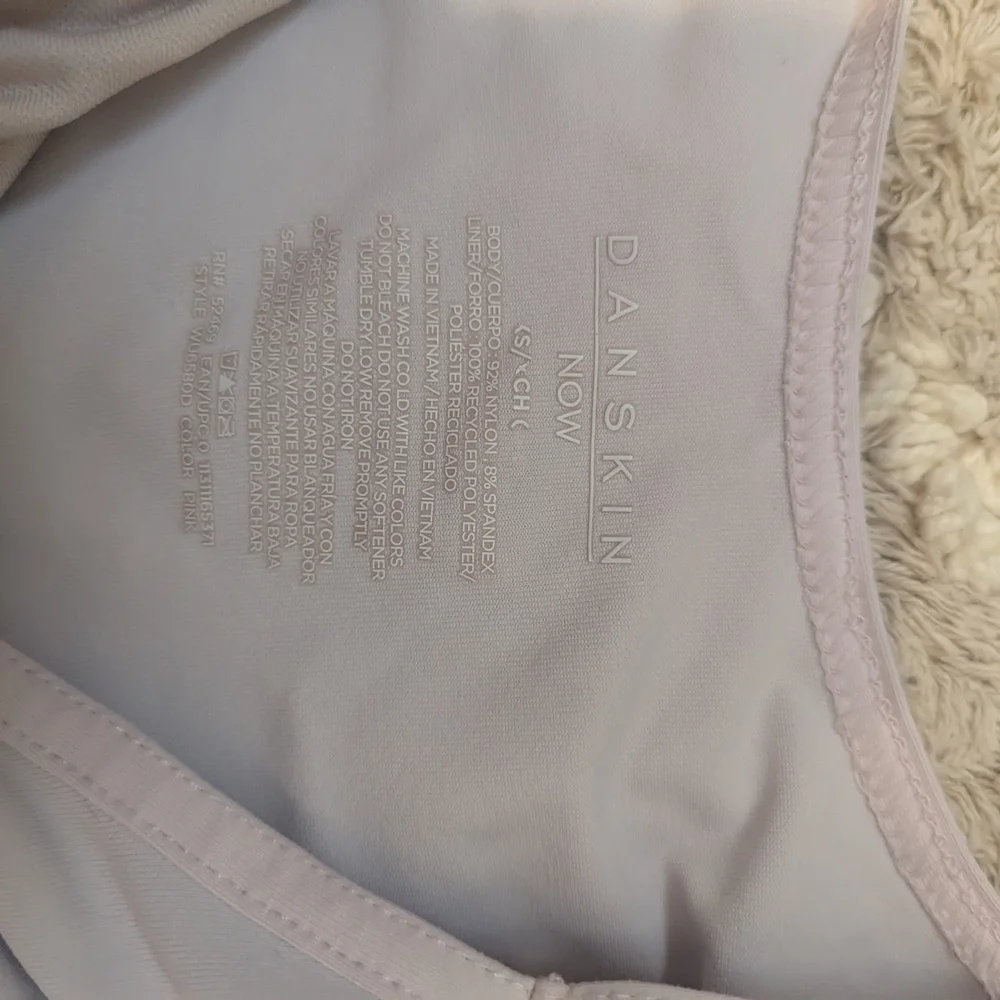 EUC Danskin Now Pink Lined Leotard And Skirt Girls XS 4/5 - Picture 2 of 3